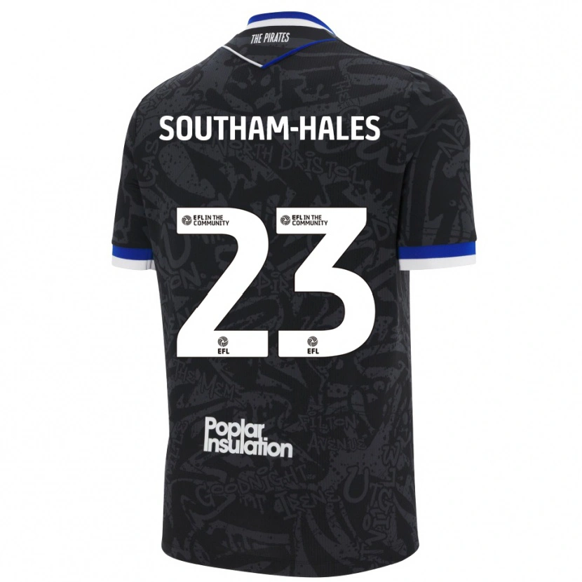 Danxen Mulher Camisola Macauley Southam-Hales #23 Preto Branco Alternativa 2025/26 Camisa Brasil