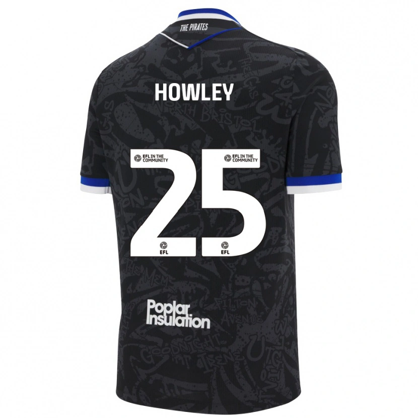 Danxen Mulher Camisola Ryan Howley #25 Preto Branco Alternativa 2025/26 Camisa Brasil