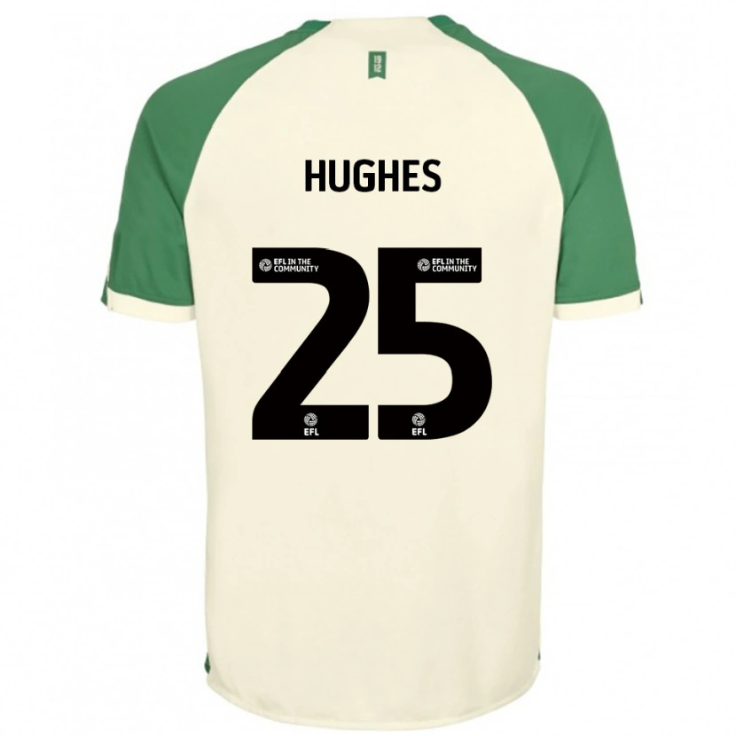 Danxen Mulher Camisola Ben Hughes #25 Branco Sujo Verde Alternativa 2025/26 Camisa Brasil