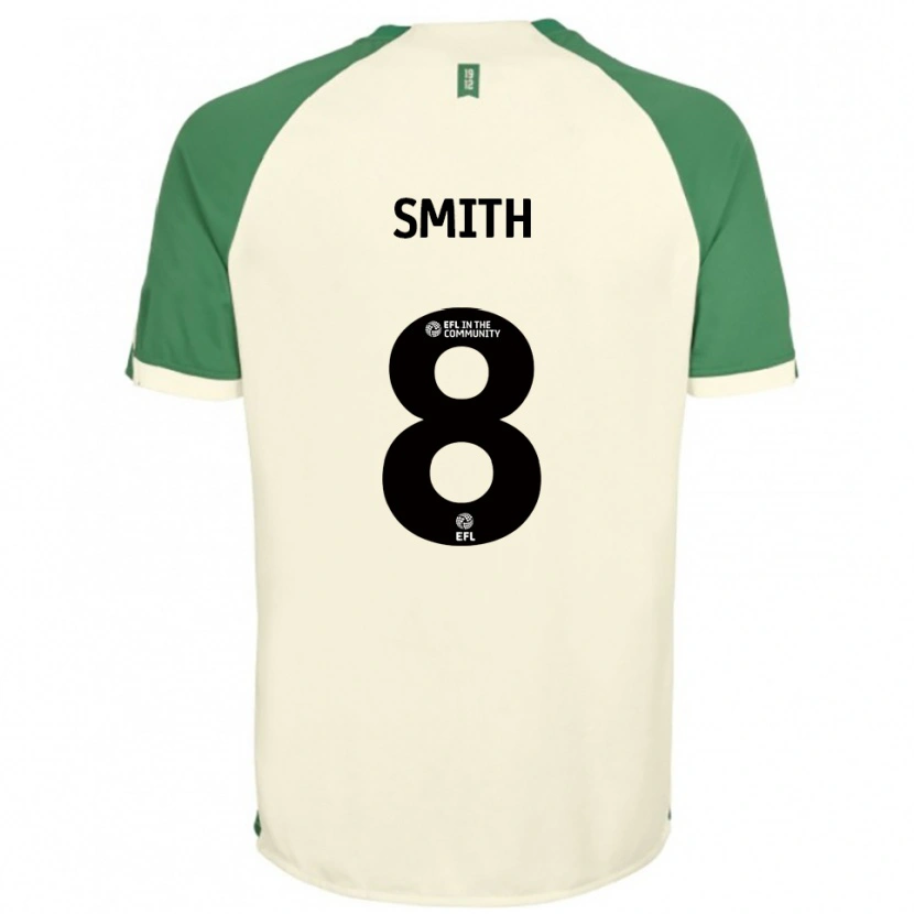 Danxen Mulher Camisola Korey Smith #8 Branco Sujo Verde Alternativa 2025/26 Camisa Brasil