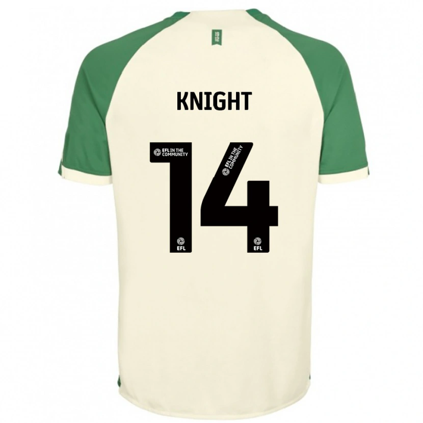 Danxen Mulher Camisola Ben Knight #14 Branco Sujo Verde Alternativa 2025/26 Camisa Brasil