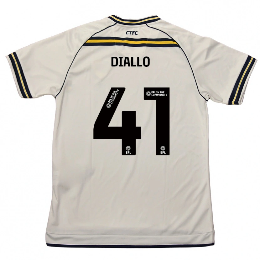 Danxen Mulher Camisola Mamadou Diallo #41 Branco Azul Marinho Alternativa 2025/26 Camisa Brasil