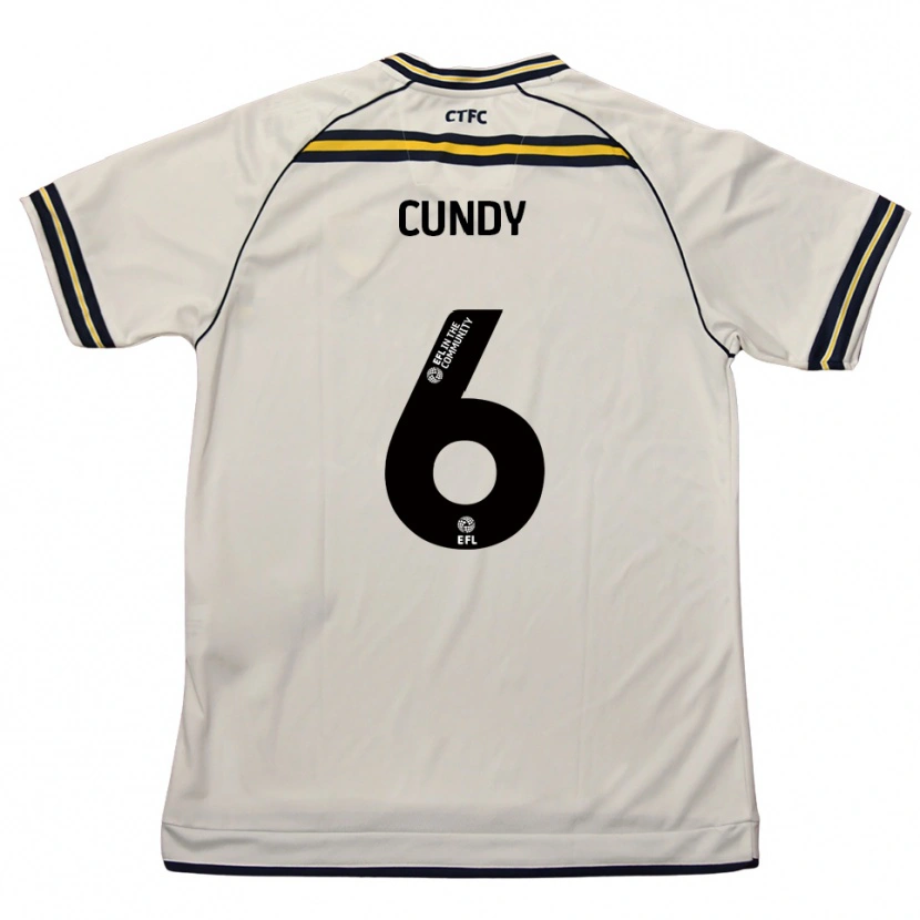 Danxen Mulher Camisola Robbie Cundy #6 Branco Azul Marinho Alternativa 2025/26 Camisa Brasil