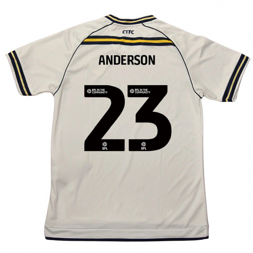 Danxen Mulher Camisola Taine Anderson #23 Branco Azul Marinho Alternativa 2025/26 Camisa Brasil