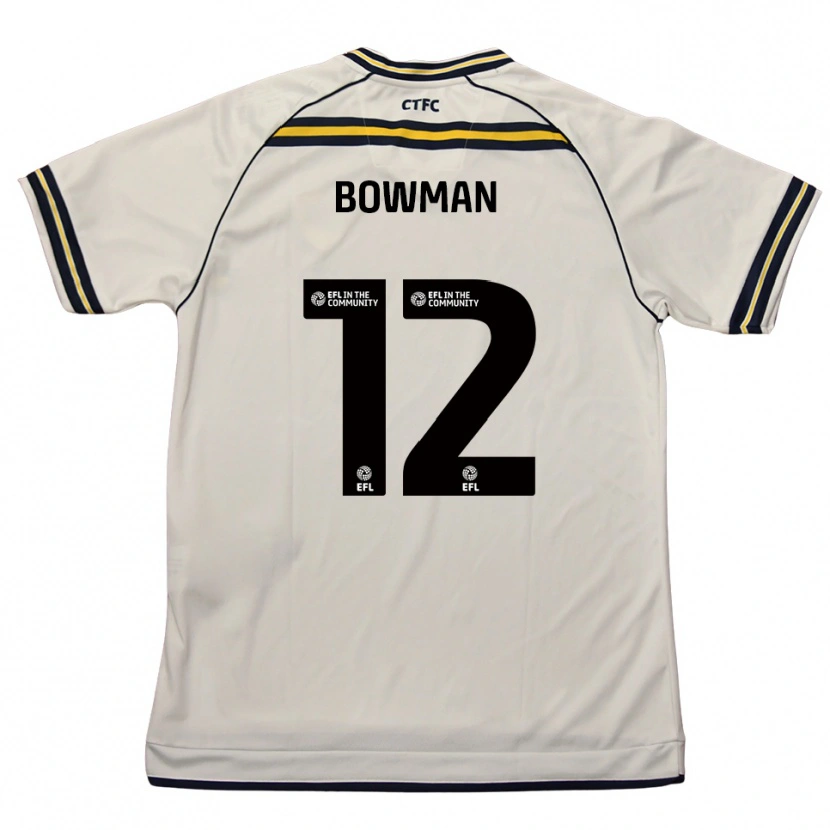 Danxen Mulher Camisola Ryan Bowman #12 Branco Azul Marinho Alternativa 2025/26 Camisa Brasil