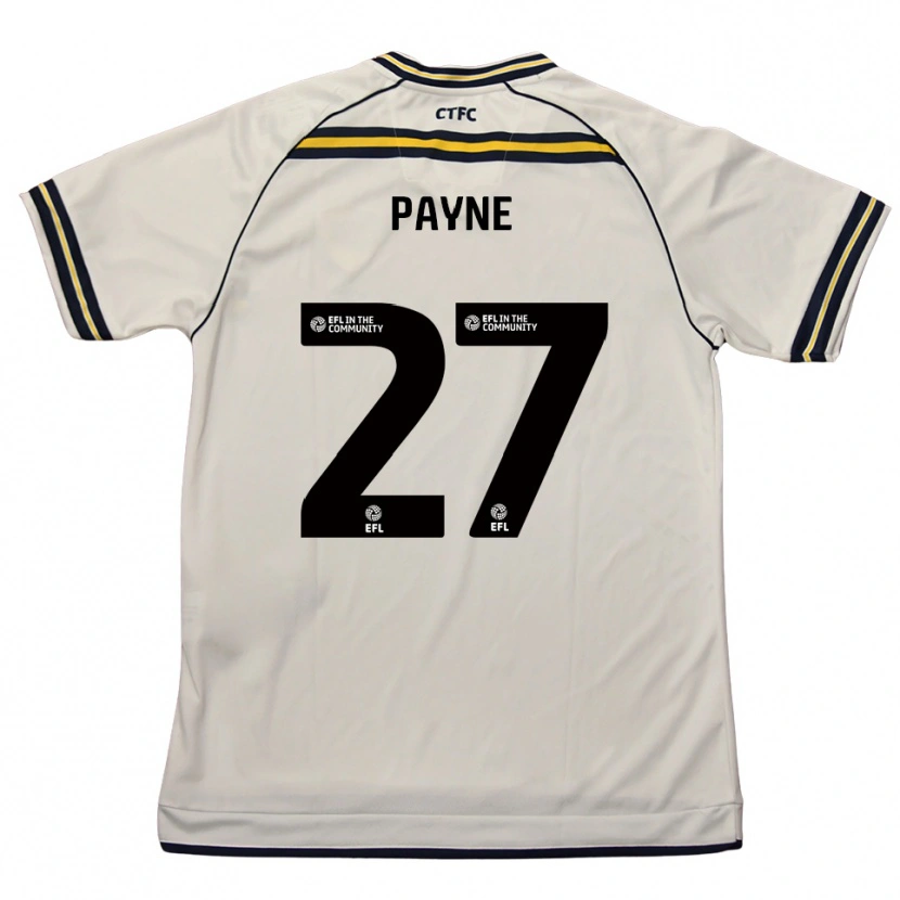 Danxen Mulher Camisola Lewis Payne #27 Branco Azul Marinho Alternativa 2025/26 Camisa Brasil