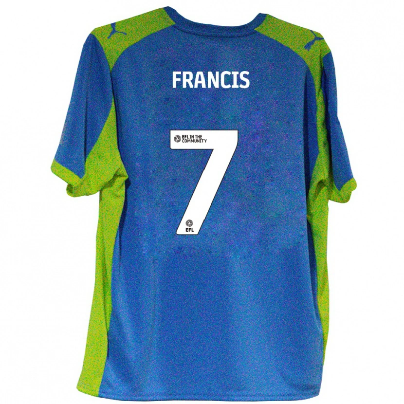Danxen Mulher Camisola Dannen Francis #7 Azul Celeste Amarelo Alternativa 2025/26 Camisa Brasil