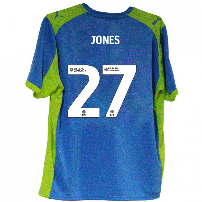 Danxen Mulher Camisola Billy Jones #27 Azul Celeste Amarelo Alternativa 2025/26 Camisa Brasil