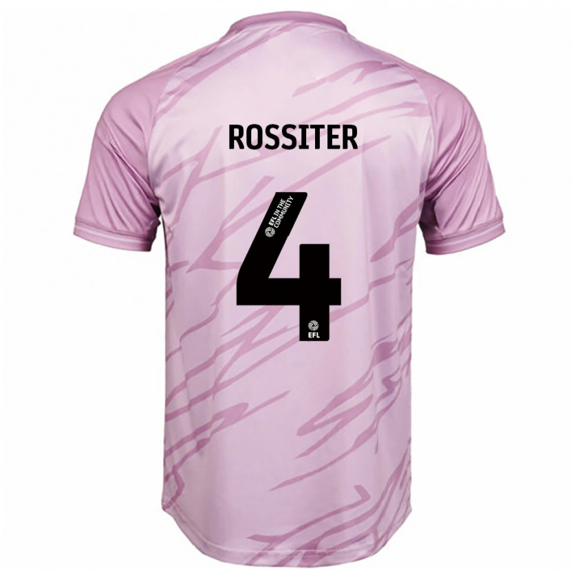 Danxen Mulher Camisola Jordan Rossiter #4 Rosa Preto Alternativa 2025/26 Camisa Brasil