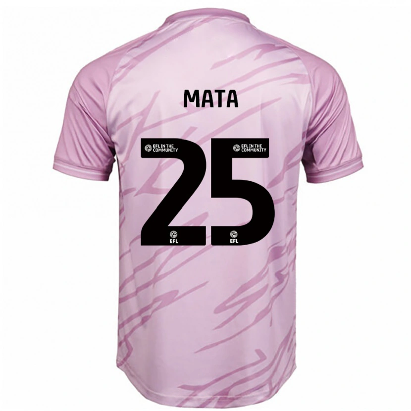 Danxen Mulher Camisola Max Mata #25 Rosa Preto Alternativa 2025/26 Camisa Brasil