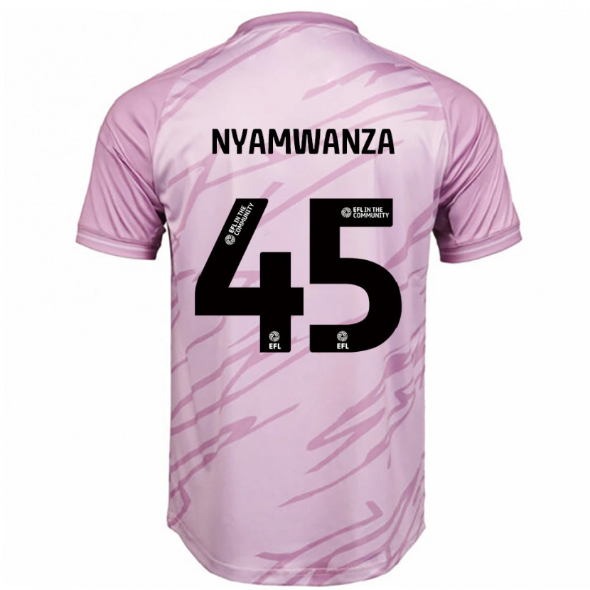 Danxen Mulher Camisola Simba Nyamwanza #45 Rosa Preto Alternativa 2025/26 Camisa Brasil
