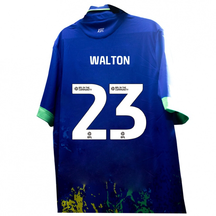 Danxen Mulher Camisola Tyler Walton #23 Azul Amarelo Alternativa 2025/26 Camisa Brasil