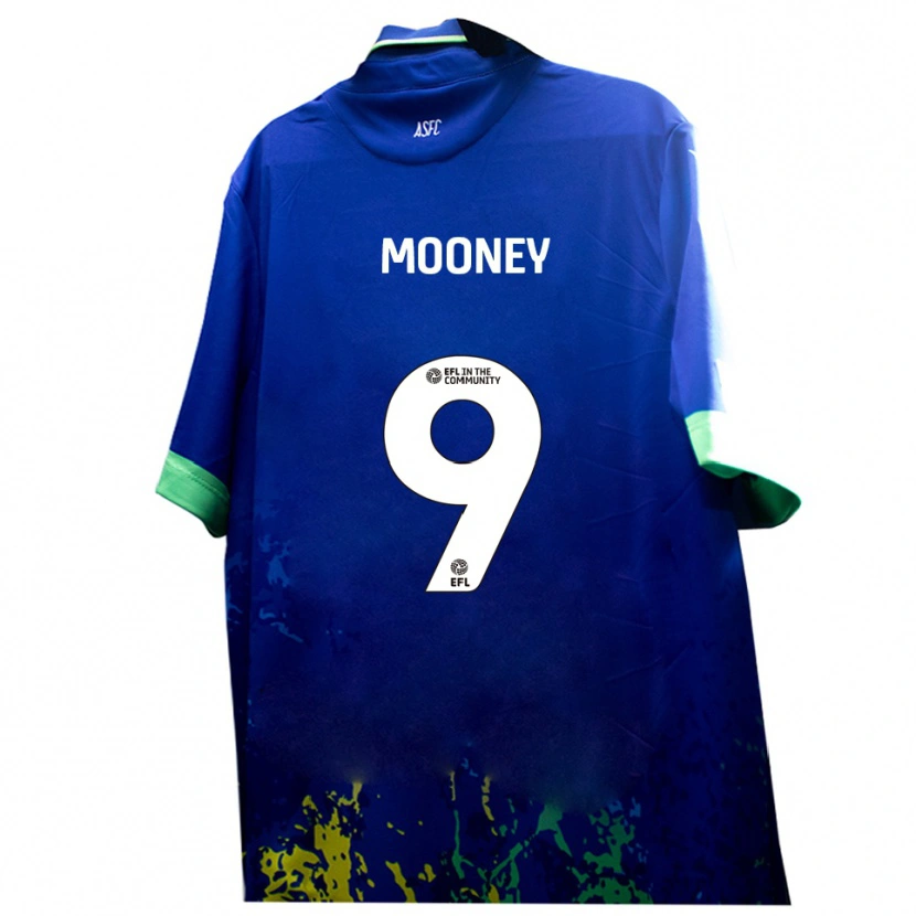 Danxen Mulher Camisola Kelsey Mooney #9 Azul Amarelo Alternativa 2025/26 Camisa Brasil