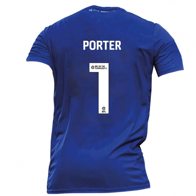 Danxen Mulher Camisola George Porter #1 Azul Branco Alternativa 2025/26 Camisa Brasil