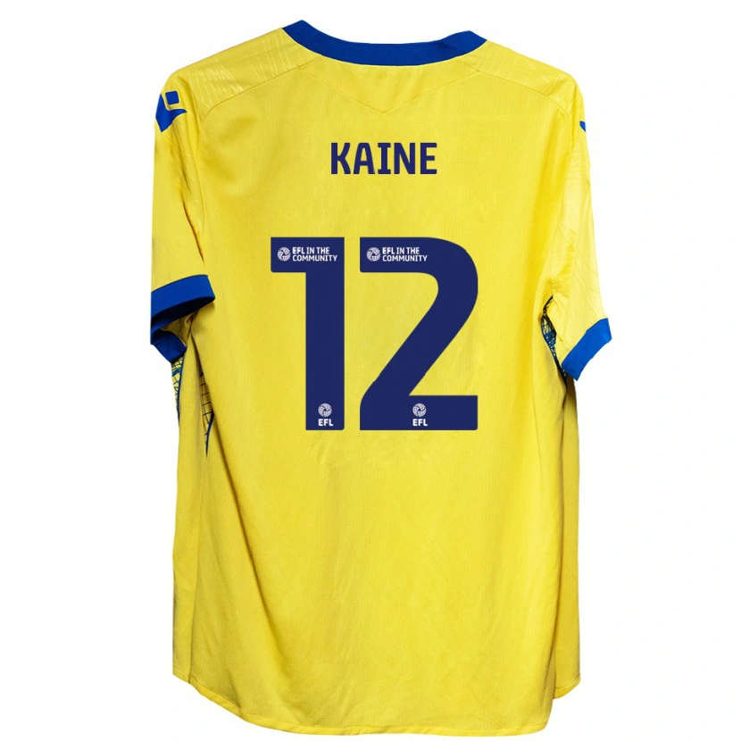 Danxen Mulher Camisola Louise Kaine #12 Amarelo Azul Alternativa 2025/26 Camisa Brasil