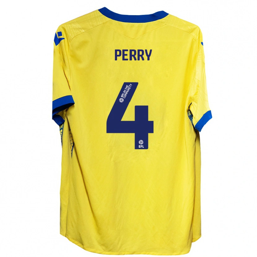 Danxen Mulher Camisola Ben Perry #4 Amarelo Azul Alternativa 2025/26 Camisa Brasil