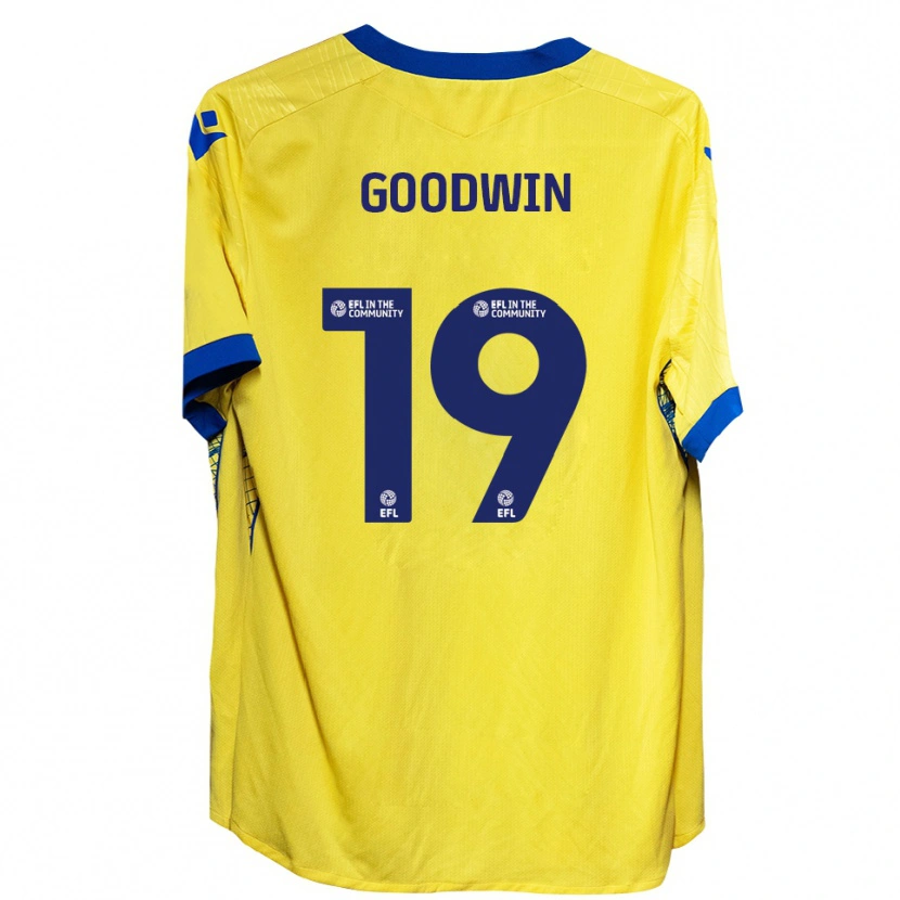 Danxen Mulher Camisola Will Goodwin #19 Amarelo Azul Alternativa 2025/26 Camisa Brasil
