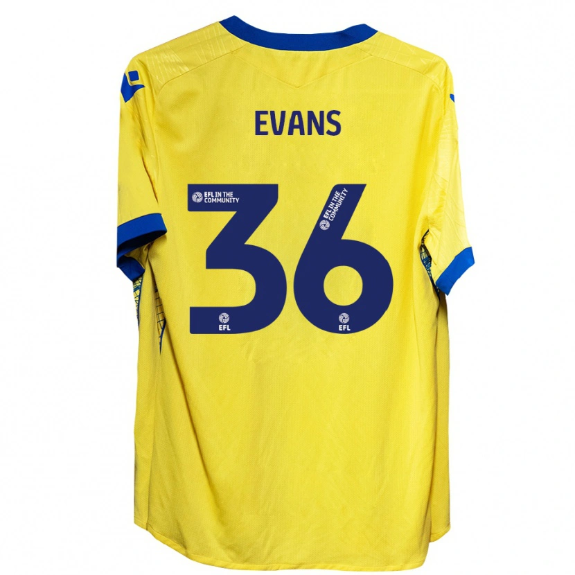 Danxen Mulher Camisola Makise Evans #36 Amarelo Azul Alternativa 2025/26 Camisa Brasil
