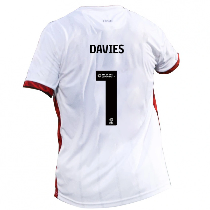 Danxen Mulher Camisola Harvey Davies #1 Branco Vermelho Preto Alternativa 2025/26 Camisa Brasil