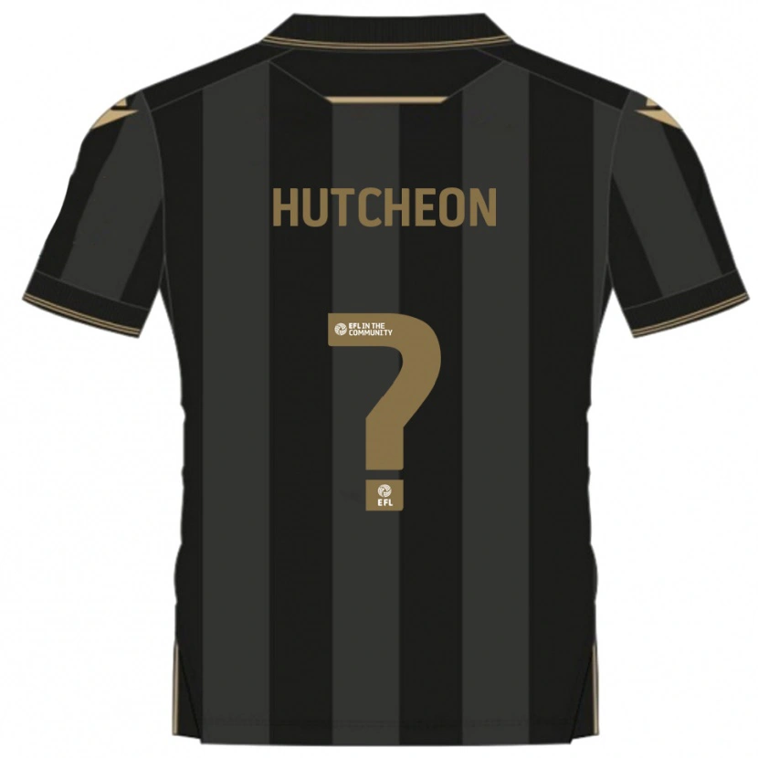 Danxen Mulher Camisola George Hutcheon #0 Preto Dourado Alternativa 2025/26 Camisa Brasil