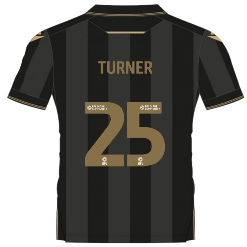 Danxen Mulher Camisola Jake Turner #25 Preto Dourado Alternativa 2025/26 Camisa Brasil