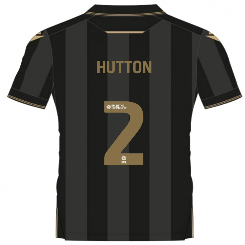 Danxen Mulher Camisola Remeao Hutton #2 Preto Dourado Alternativa 2025/26 Camisa Brasil