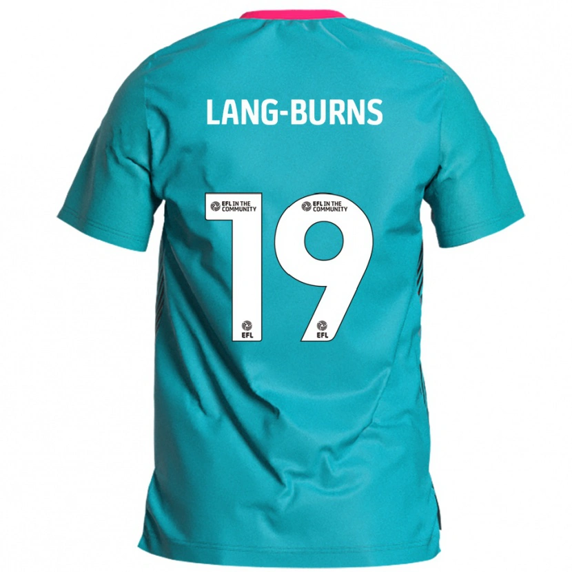 Danxen Mulher Camisola Olly Lang-Burns #19 Azul Celeste Rosa Alternativa 2025/26 Camisa Brasil