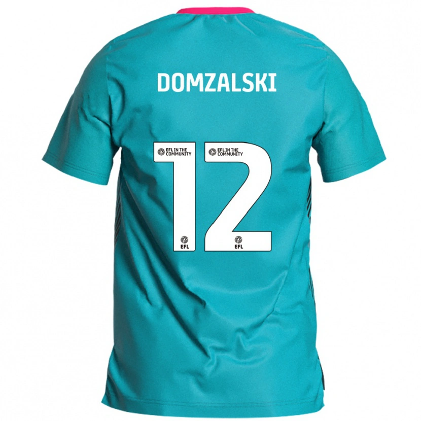 Danxen Mulher Camisola Ollie Domzalski #12 Azul Celeste Rosa Alternativa 2025/26 Camisa Brasil