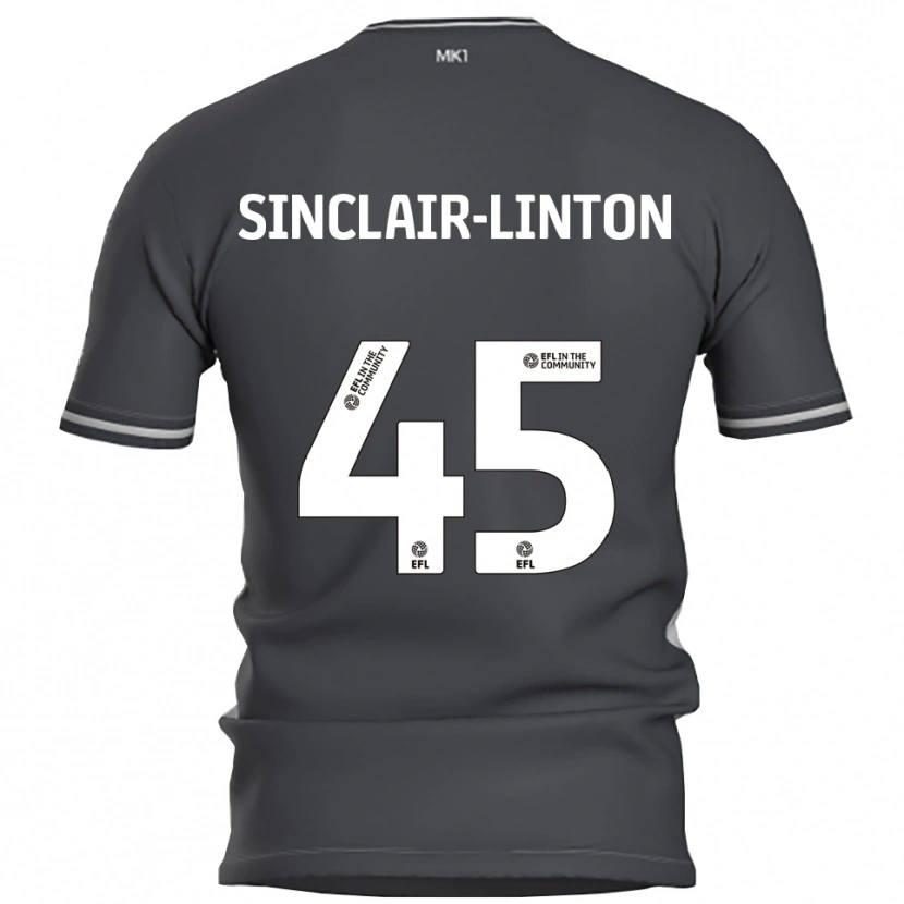 Danxen Mulher Camisola Kobe Sinclair-Linton #45 Cinza Prata Alternativa 2025/26 Camisa Brasil