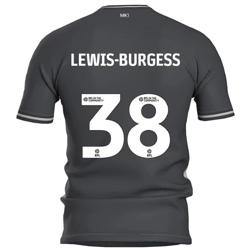 Danxen Mulher Camisola Keon Lewis-Burgess #38 Cinza Prata Alternativa 2025/26 Camisa Brasil