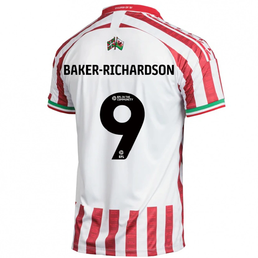 Danxen Mulher Camisola Courtney Baker-Richardson #9 Vermelho Branco Alternativa 2025/26 Camisa Brasil
