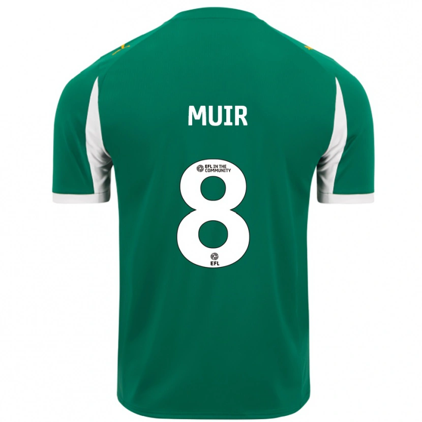 Danxen Mulher Camisola Kameron Muir #8 Verde Branco Alternativa 2025/26 Camisa Brasil