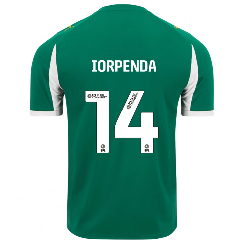 Danxen Mulher Camisola Tom Iorpenda #14 Verde Branco Alternativa 2025/26 Camisa Brasil