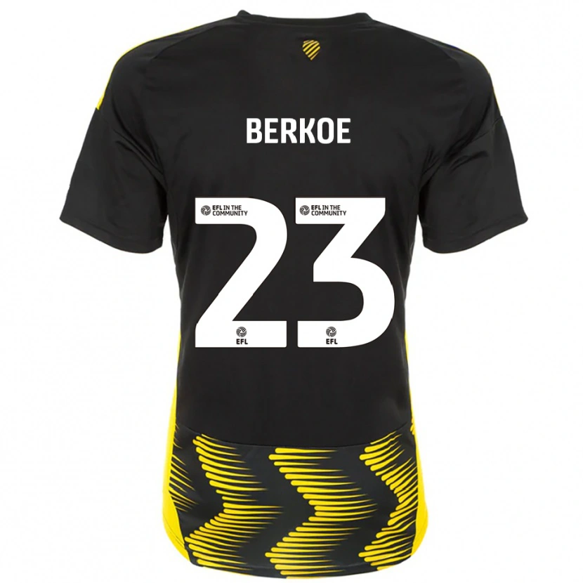 Danxen Mulher Camisola Kevin Berkoe #23 Preto Amarelo Alternativa 2025/26 Camisa Brasil