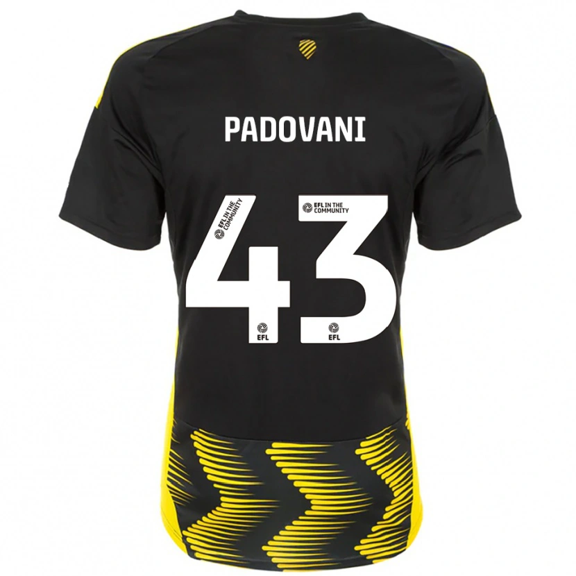 Danxen Mulher Camisola Bruno Padovani #43 Preto Amarelo Alternativa 2025/26 Camisa Brasil