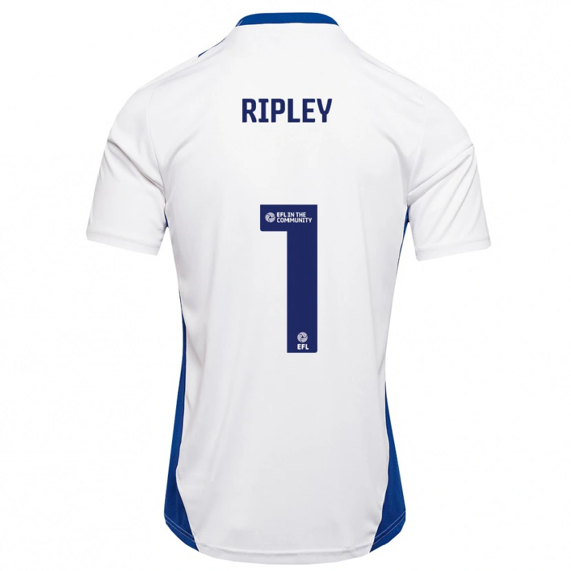 Danxen Mulher Camisola Connor Ripley #1 Branco Azul Alternativa 2025/26 Camisa Brasil