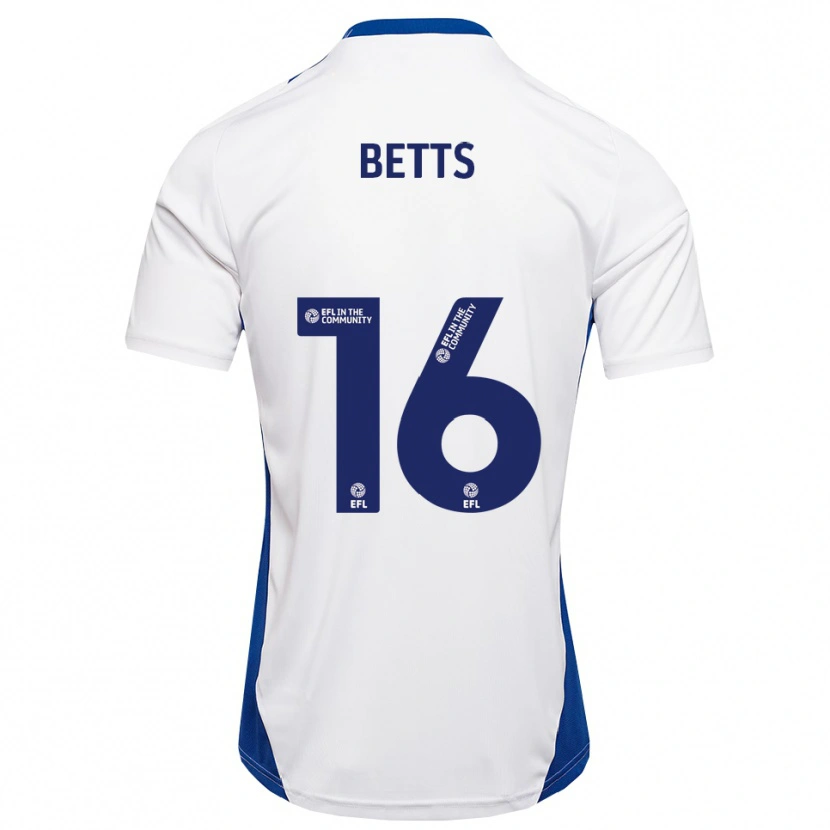 Danxen Mulher Camisola Charlie Betts #16 Branco Azul Alternativa 2025/26 Camisa Brasil