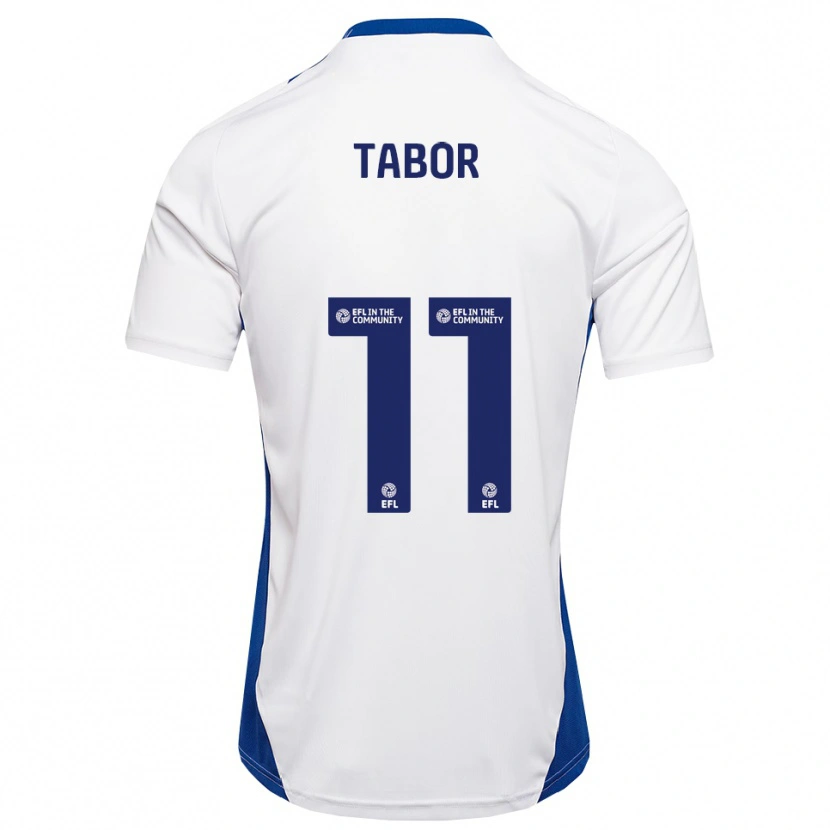 Danxen Mulher Camisola Jake Tabor #11 Branco Azul Alternativa 2025/26 Camisa Brasil