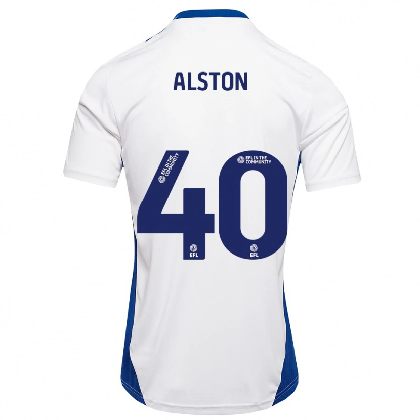 Danxen Mulher Camisola George Alston #40 Branco Azul Alternativa 2025/26 Camisa Brasil