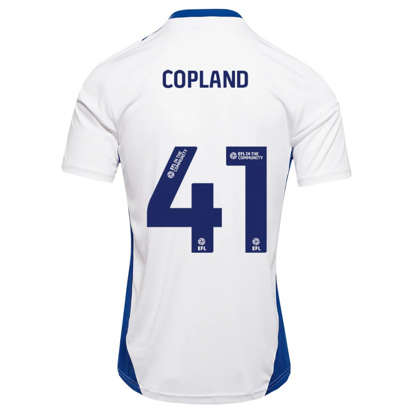 Danxen Mulher Camisola Jack Copland #41 Branco Azul Alternativa 2025/26 Camisa Brasil