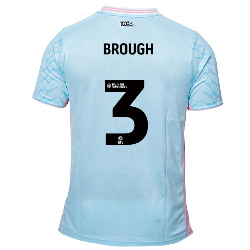Danxen Mulher Camisola Patrick Brough #3 Azul Celeste Rosa Alternativa 2025/26 Camisa Brasil