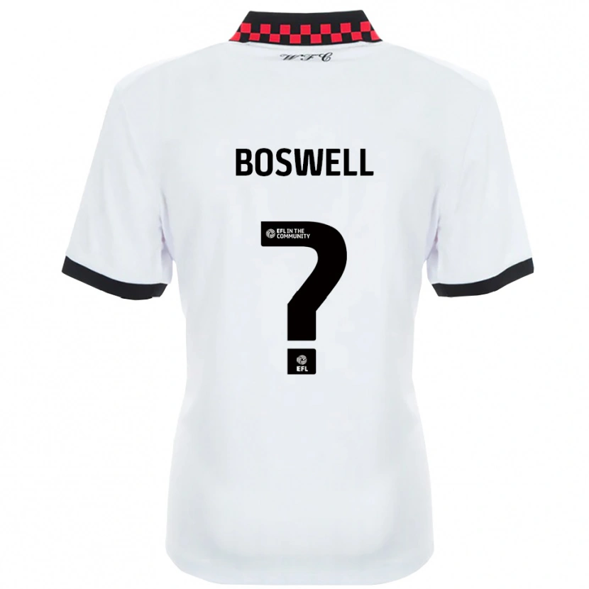 Danxen Mulher Camisola Lucy Boswell #0 Branco Preto Alternativa 2025/26 Camisa Brasil