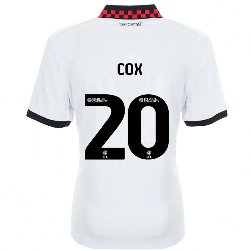 Danxen Mulher Camisola Daniel Cox #20 Branco Preto Alternativa 2025/26 Camisa Brasil