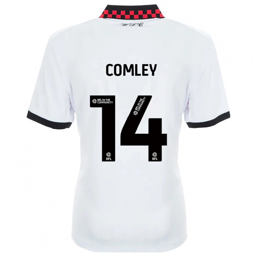 Danxen Mulher Camisola Brandon Comley #14 Branco Preto Alternativa 2025/26 Camisa Brasil