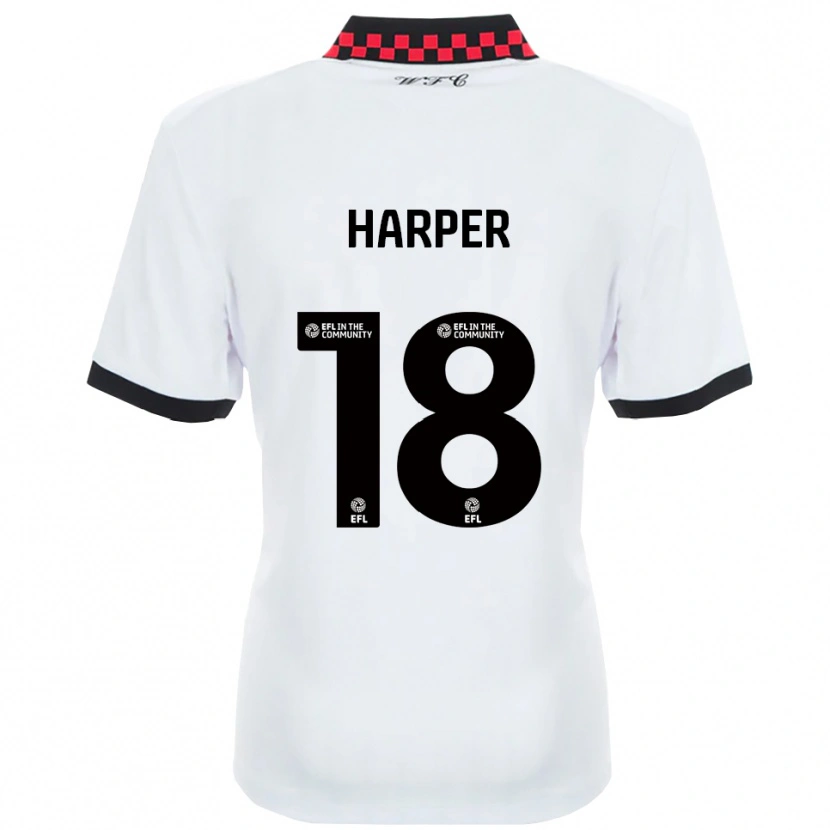 Danxen Mulher Camisola Vincent Harper #18 Branco Preto Alternativa 2025/26 Camisa Brasil