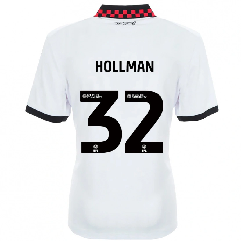 Danxen Mulher Camisola Jake Hollman #32 Branco Preto Alternativa 2025/26 Camisa Brasil
