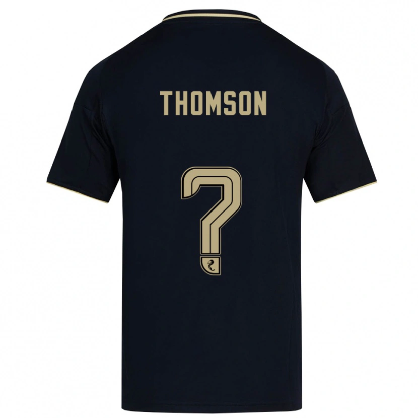 Danxen Mulher Camisola Ethan Thomson #0 Azul Marinho Dourado Alternativa 2025/26 Camisa Brasil