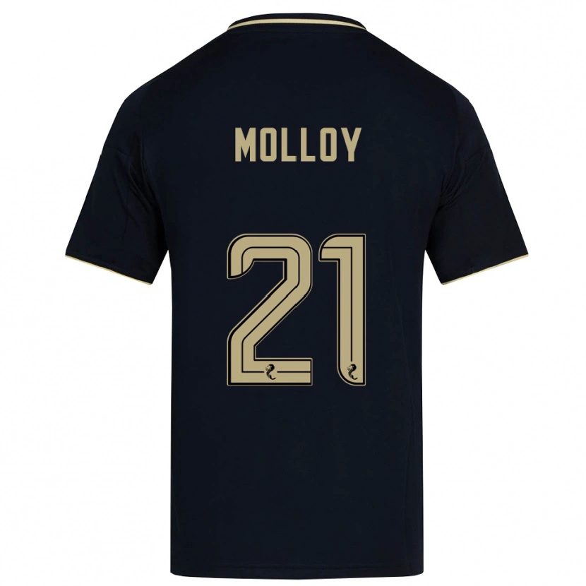 Danxen Mulher Camisola Gavin Molloy #21 Azul Marinho Dourado Alternativa 2025/26 Camisa Brasil