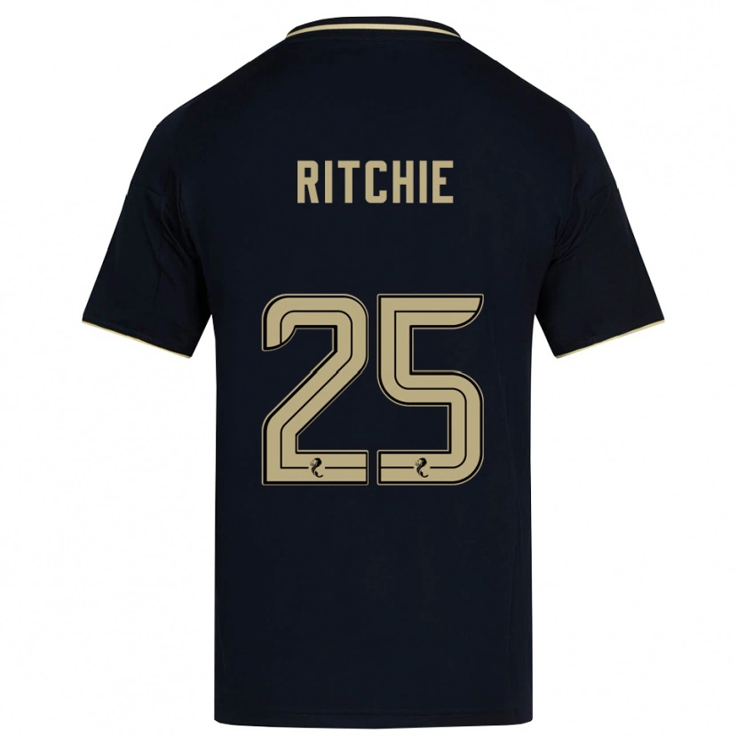 Danxen Mulher Camisola Tom Ritchie #25 Azul Marinho Dourado Alternativa 2025/26 Camisa Brasil