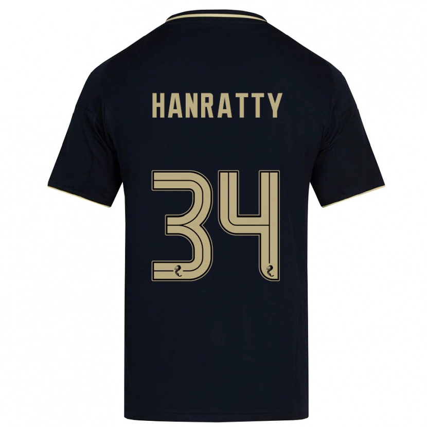 Danxen Mulher Camisola Kevin Hanratty #34 Azul Marinho Dourado Alternativa 2025/26 Camisa Brasil